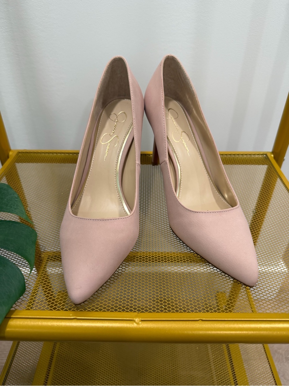 Jessica Simpson Pink Pointed-Toe Pumps